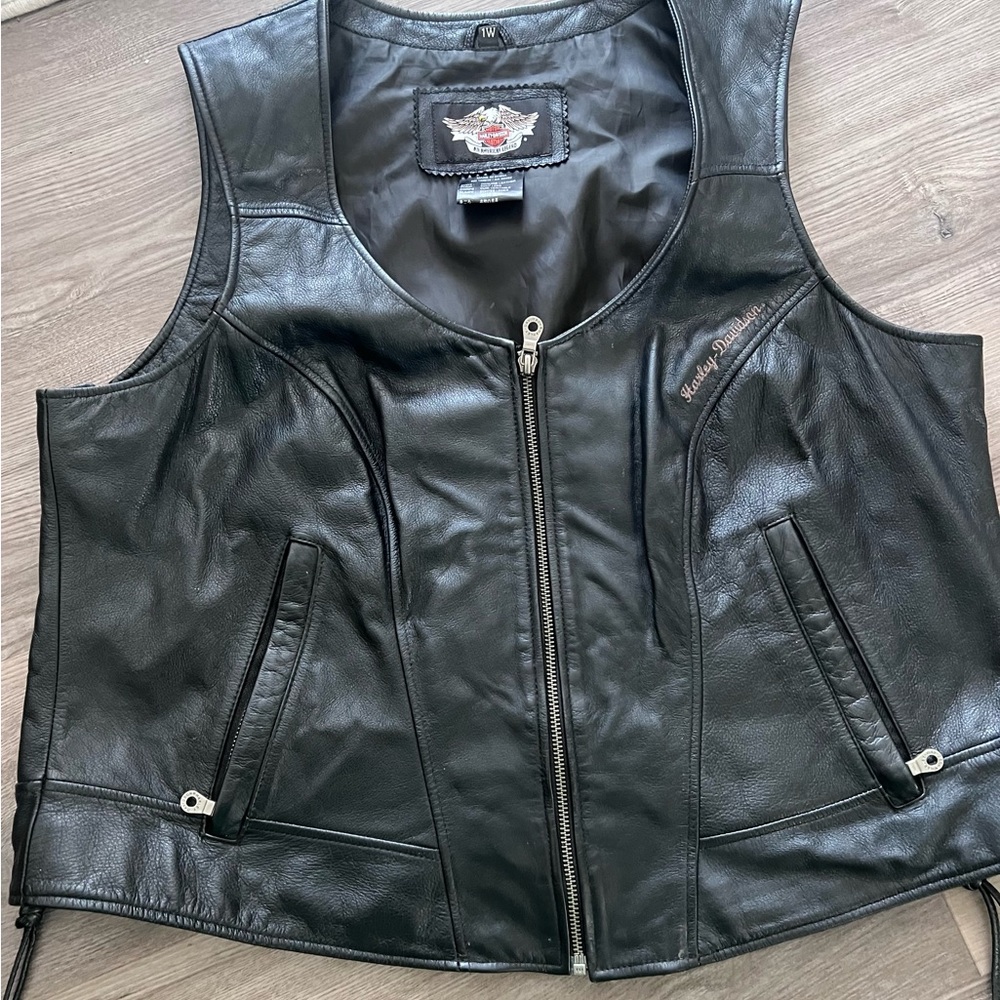 Harley-Davidson Black Leather Vest
